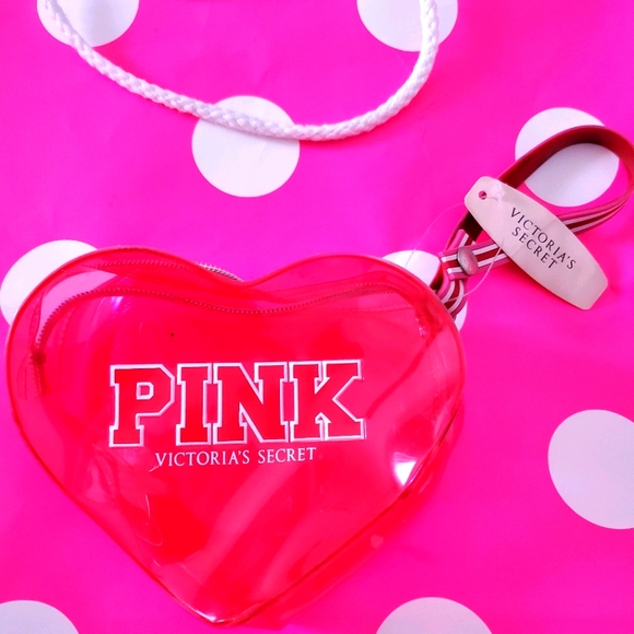 PINK Victoria's Secret Handbags - Pink coin purse rare vintage with pink logo